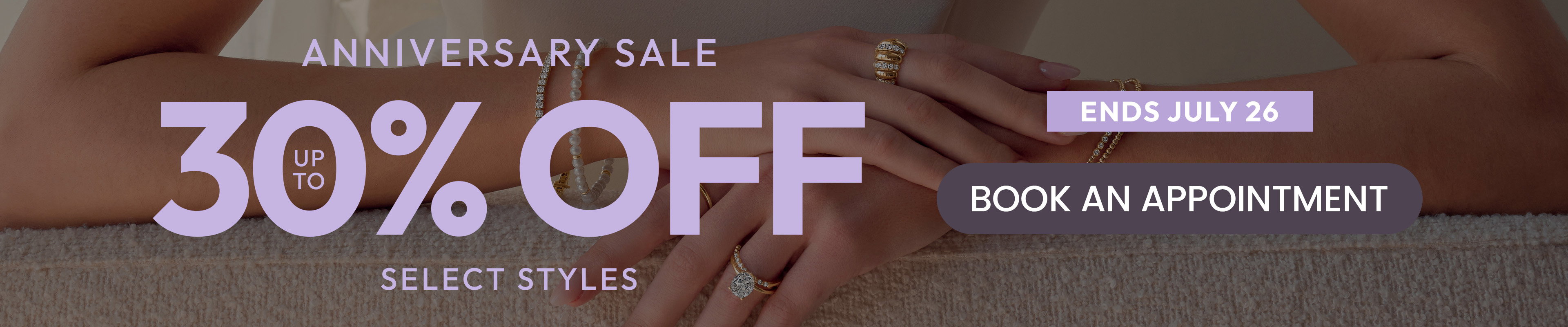 Anniversary Sale 30% Off Select Styles Ends July 26