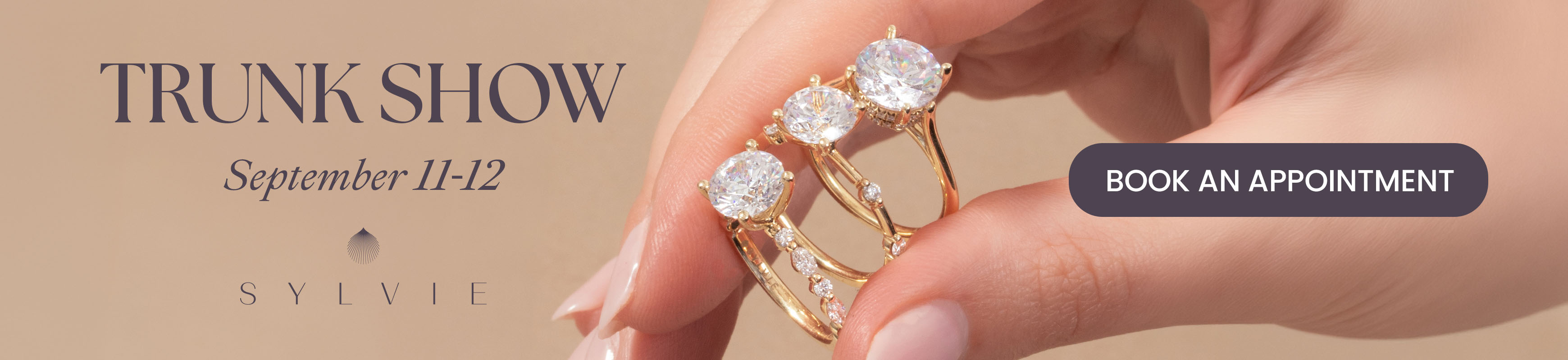 Diamonds Direct Sylvie Trunk Show September 11-12.