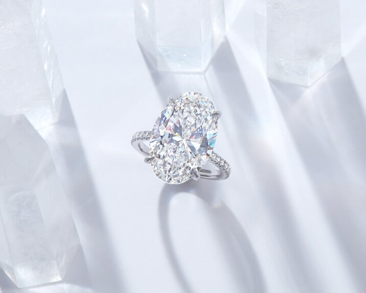 Engagement Ring Real Accented Diamond Ring 14K White Gold 7.30 mm 2.80 CT  TW (Moissanite Center) - Walmart.com