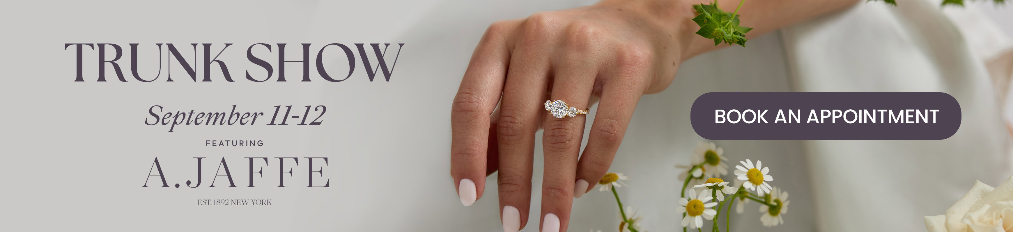 Diamonds Direct Trunk Show September 11-12 Featuring A. Jaffe.