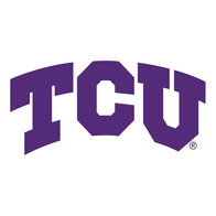 TCU athletics logo in purple.